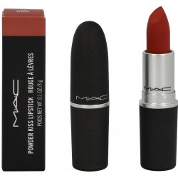 MAC Powder Kiss Lipstick Rtěnka Devoted Chili 3 g