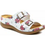 Medi Line 153-024 beruška dámské zdravotní pantofle bílé – Zboží Dáma