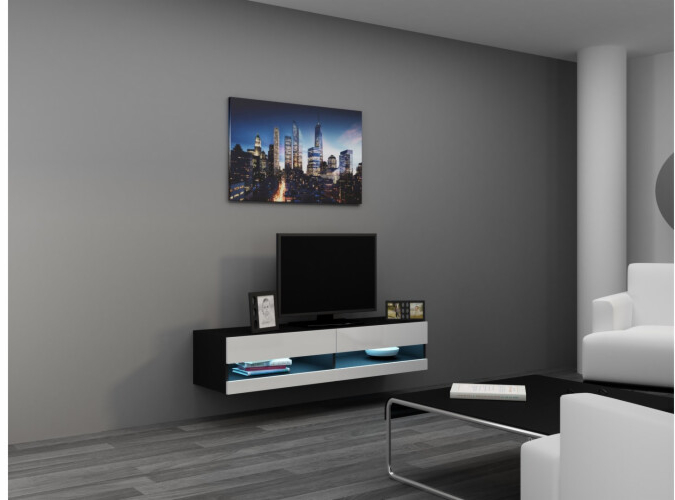 Cama VIGO NEW 13 černá bílý lesk