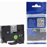 Kompatibilní páska s Brother TZ-S131/TZe-S131 12mm x 8m extr.adh. černý tisk/čirý podklad – Sleviste.cz