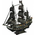 CubicFun 3D puzzle Plachetnice Queen Anne's Revenge Svítící 293 ks – Zboží Mobilmania