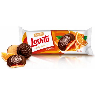 Roshen Lovita Čokopiškot pomeranč 135 g – Zboží Dáma