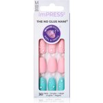 KISS imPRESS The No Glue Mani Medium umělé nehty Dew Drop 30 ks – Zboží Mobilmania