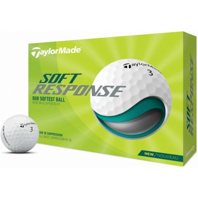 TaylorMade balls Soft Response 3-plášťový 12 ks 22 – Zbozi.Blesk.cz