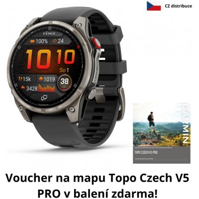 Garmin Fenix 8 PRO LTE - 47mm, AMOLED, Sapphire, Titanium, Graphite 010-03198-11 – Zboží Živě