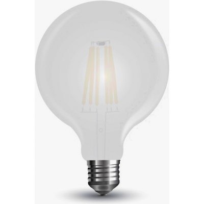 V-TAC opálová led filament žárovka e27 g125 7w studená bílá 6000 6500k – Hledejceny.cz