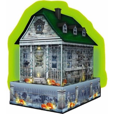 Ravensburger 3D puzzle Svítící Strašidelný dům 216 ks – Zboží Mobilmania