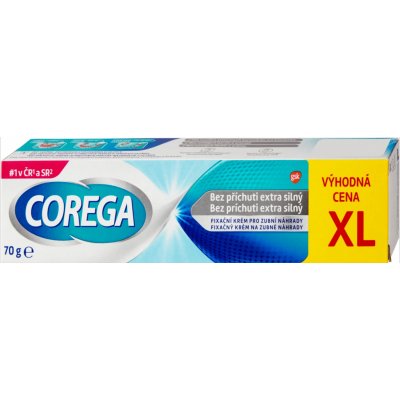 Corega bez příchuti Extra silný fixační krém 70 g – Hledejceny.cz