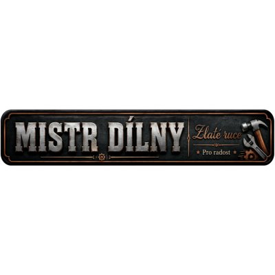 Bezvadary.cz | Dárková SPZ pro kutila do dílny s vlastním textem 20x4,2 cm / PVC plast 3mm / bez přísavek zd5 – Hledejceny.cz