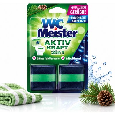 WC Meister 2v1 kostky do WC nádržky Borovice 2 ks – Hledejceny.cz