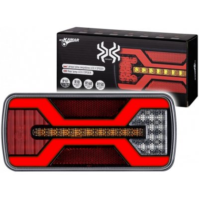 Kamar Zadní LED světlo X-SPIDER 1 s osvětlením RZ – Sleviste.cz