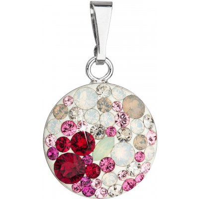 Evolution Group CZ Stříbrný přívěsek s krystaly Swarovski mix barev 34225.3 sweet love – Hledejceny.cz