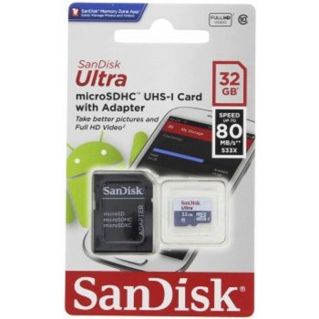 SanDisk microSDHC 32 GB UHS-I U1 SDSQUNS-032G-GN3MA