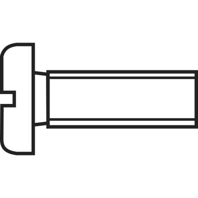 TOOLCRAFT 815837 šrouby s válcovou hlavou M4 10 mm příruba DIN 84 plast, polyamid 10 ks