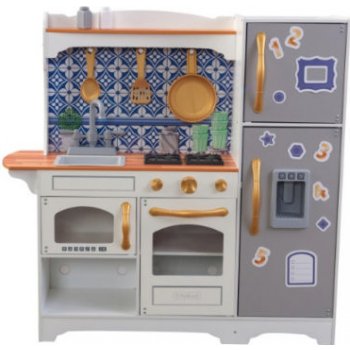 KidKraft 53448 kuchyňka dřevěná Mosaic Magnetic