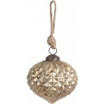 Clayre & Eef Zlatá skleněná vánoční ozdoba S Ø 8*8 cm – Hledejceny.cz