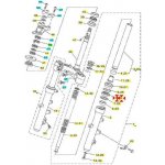 Yamaha Gufero přední vidlice Majesty 400 4EB231450100 | Zboží Auto