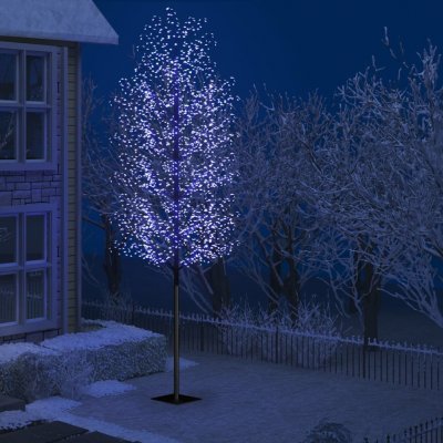 zahrada-XL Vánoční strom 2000 LED modré světlo třešňový květ 500 cm