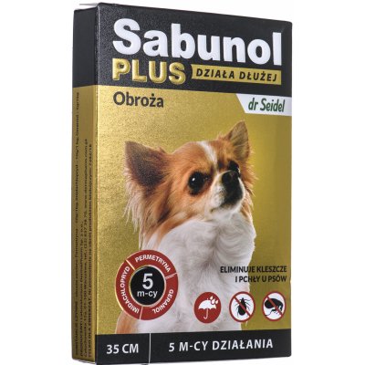 Sabunol Plus Obojek pro psy proti blechám a klíšťatům 35 cm