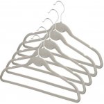 Nikaro Sada sametových ramínek Compactor Velvet 5 ks béžová – Zboží Mobilmania