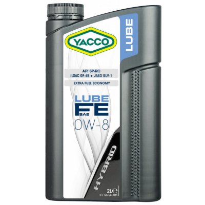 Yacco Lube FE 0W-8 2 l – Hledejceny.cz