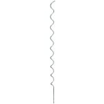 Tyč k rajčatům spirálová, 180 cm x 7 mm, komaxit, stříbrná – Zboží Dáma