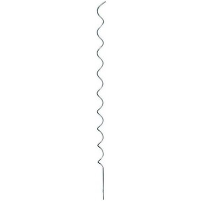 Tyč k rajčatům spirálová, 180 cm x 7 mm, komaxit, stříbrná – Zboží Dáma