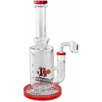 Black Leaf® Skleněný Bong FISH s bangerem červená 25 cm – Zboží Dáma