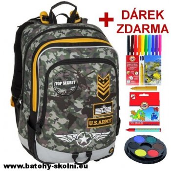 Bagmaster batoh Alfa 8 D šedá/zelená/hnědá