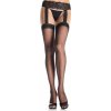 Dámské erotické punčochy Leg Avenue Sheer Thigh Highs - Black