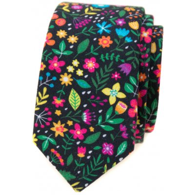 Avantgard Kravata Slim Lux 571-251 černá – Zboží Mobilmania