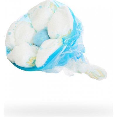 Plenkovky Plenkový dort kytička z plenek pro chlapečky – Zboží Dáma