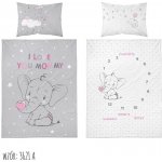 Detexpol povlečení Sloník růžové 100 x 135 cm 40 x 60 cm – Zboží Dáma