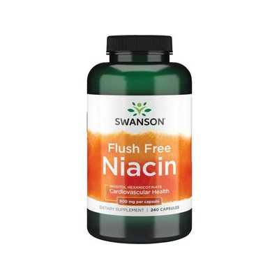 Swanson Flush Free Niacin 240 kapsle 500 mg
