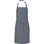 Link Kitchen Wear Univerzální keprová zástěra s laclem a nastavitelným páskem u krku tmavě šedá 72x85 cm X986 – Hledejceny.cz