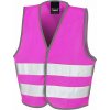 Dětská vesta Result Safe-Guard Dětská reflexní vesta na suchý zip růžová fluorescentní