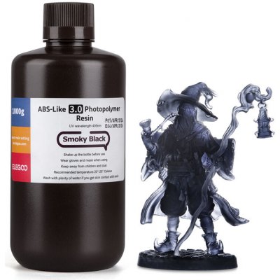 ELEGOO ABS-Like 3.0 Smoky Black 1kg – Zboží Živě