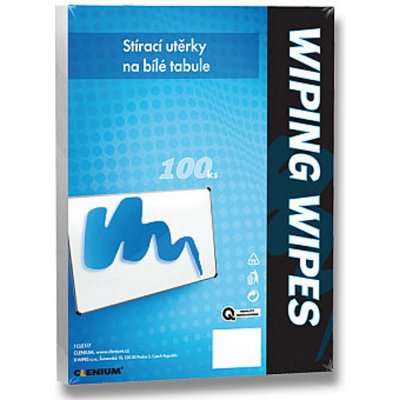 Clenium Stírací utěrky na bílé tabule, 100 ks – Hledejceny.cz