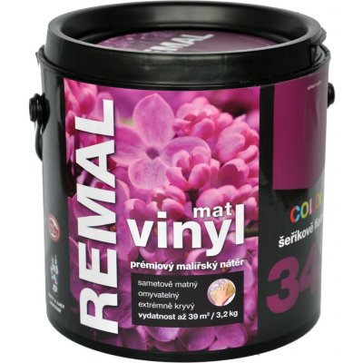 Barvy a laky Hostivař REMAL vinyl color 340 šeříkově fialová 3,2 kg