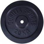 Gorilla Sports litinový 20 kg 345 mm – Hledejceny.cz