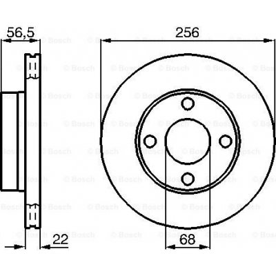 BOSCH Brzdový kotouč 0 986 478 550 – Zbozi.Blesk.cz