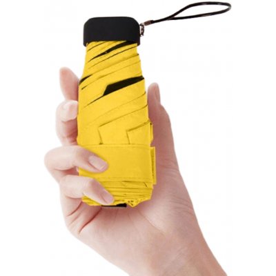 D8515 deštník skládací mini žlutý