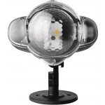 Emos DCPC03 LED dekorativní projektor vločky 4W IP44 bílá rotující světlo černá – Hledejceny.cz