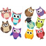 IMPOL TRADE Samolepky na zeď dětské sovy SPN17 45 x 65 cm – Zboží Dáma