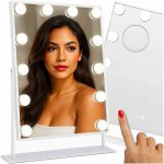 KIK KX3942 USB Zrcátko na líčení s LED žárovkami – Zbozi.Blesk.cz