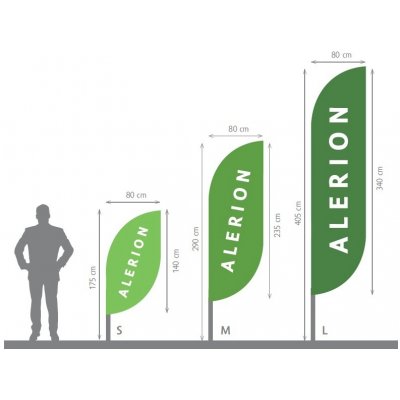 Beachflag, tvar list Alerion – Hledejceny.cz