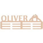 ČistéDřevo Dřevěný věšák na medaile judo Zvolte Muž – Zboží Dáma