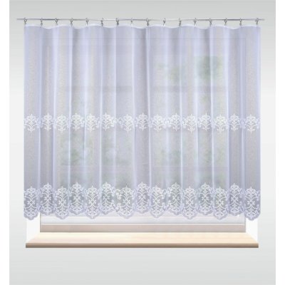 Záclona dreher Alžběta s výšivkou - různé výšky - šití a úprava záclony za 1metr 725690 – Zboží Mobilmania