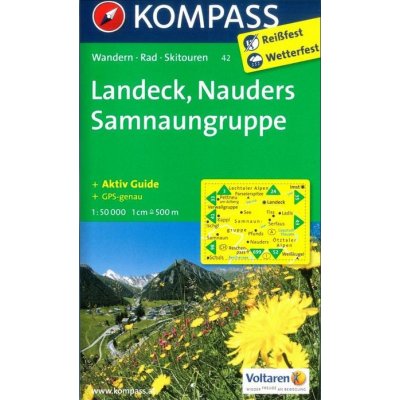 Landeck, Nauders, Samnaungruppe 1:50 000