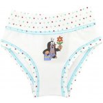 Kalhotky dívčí s Krtečkem KR 006 bílá-tyrkys – Sleviste.cz